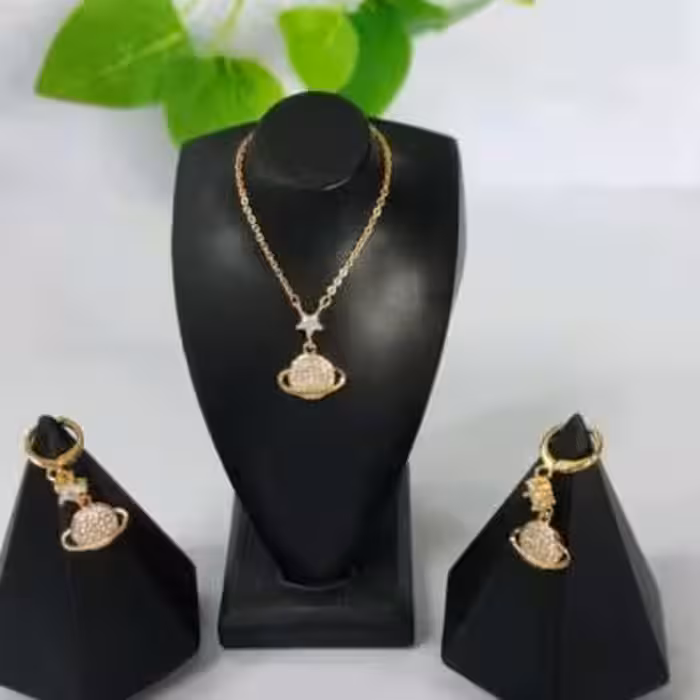 نیم ست زنانه نیم ست دخترانه گوشواره گردنبند زنانه