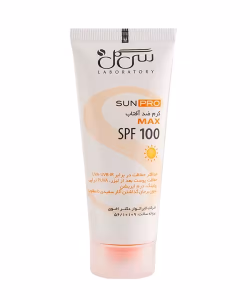 کرم ضد آفتاب بی رنگ SPF100 سی گل مدل MAX حجم 40 میلی لیتر