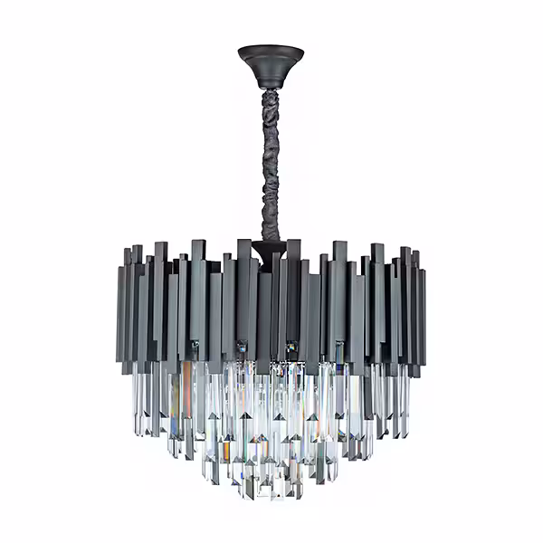 لوستر کریستالی چشمه نور 9 شعله مدل H6670/50