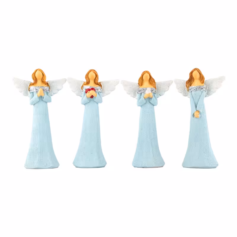 مجسمه مدل فرشته‌ کد 1244 مجموعه 4 عددی