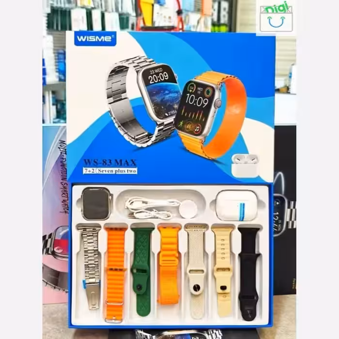 ساعت هوشمند مدل WS-83 Max دارای ایرپاد و 7 عدد بند