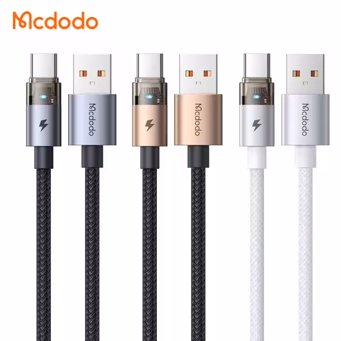 کابل شارژ سریع USB به تایپ سی 100وات 6 آمپر مک دودو مدل MCDODO CA-689 طول 1.2متر