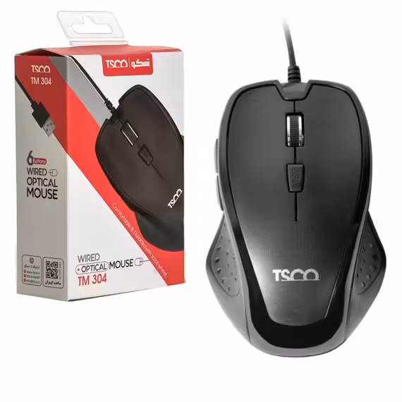 ماوس با سیم تسکو مدل TM304