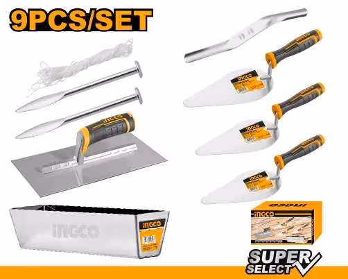 ست ابزار 9 عددی بنایی اینکو مدل HKBPS0908