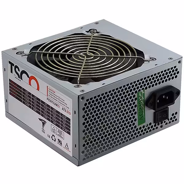 منبع تغذیه کامپیوتر تسکو مدل TP 570W توان 230 وات