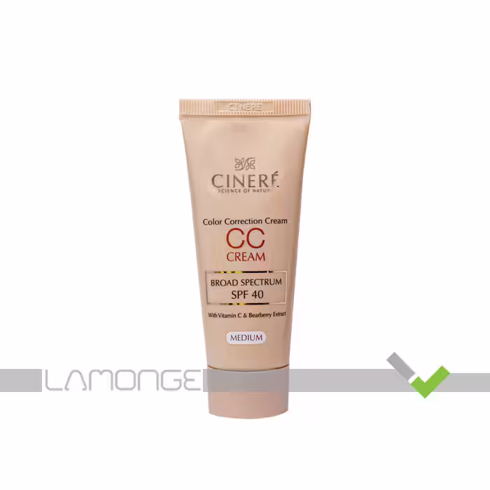 سی سی کرم SPF40 رنگ Medium سینره حجم 40 میلی لیتر