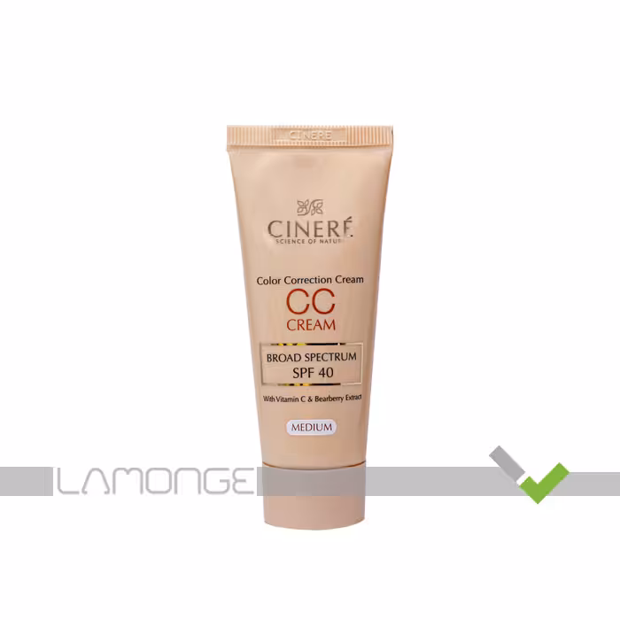 سی سی کرم SPF40 رنگ Medium سینره حجم 40 میلی لیتر