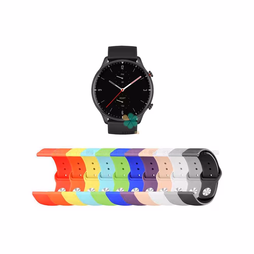 بند سیلیکونی ساعت شیائومی Xiaomi Amazfit GTR 2 مدل دکمه ای