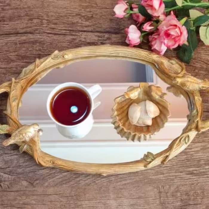 سینی گنجشک سینی سرو و پذیرایی دکوری