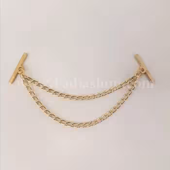 آویز زنجیردار طلایی