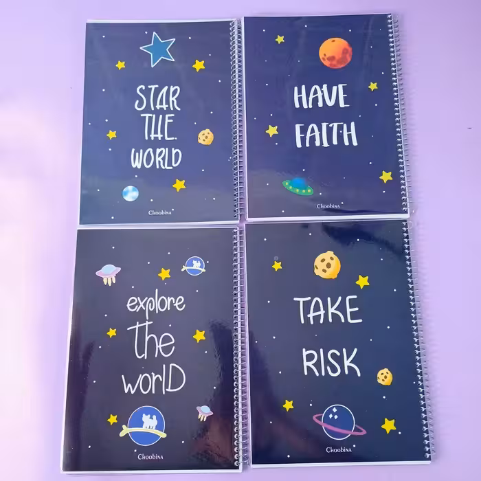 دفتر مجلد 50 برگ فضایی