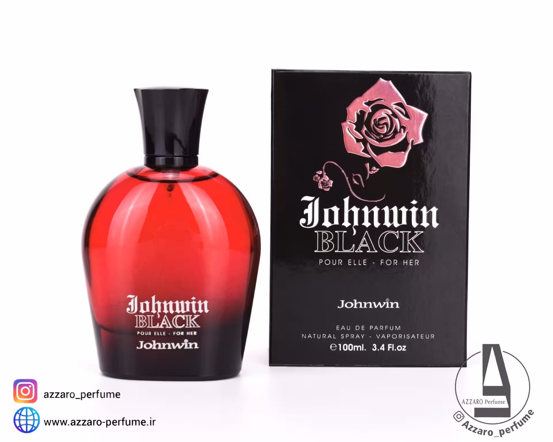 ادکلن زنانه جانوین رایحه پاکو رابان بلک ایکس اس حجم 100 میل