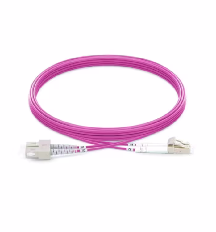 پچکورد فیبر نوری SC-LC/UPC/OM4/DX/2MM/3M