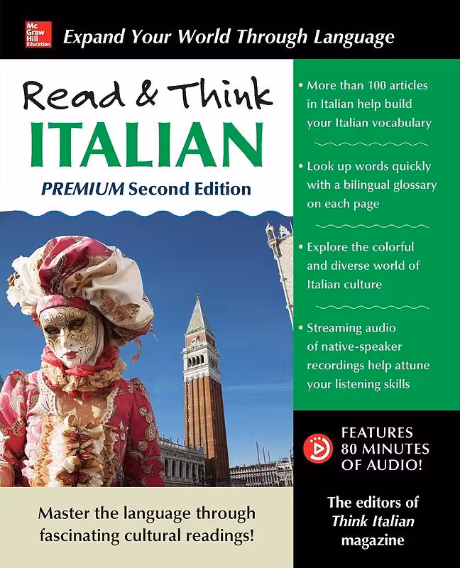 خرید کتاب ایتالیایی Read and Think Italian Second Edition