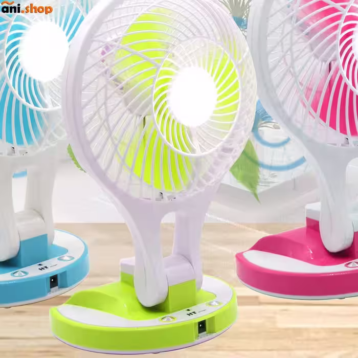 چراغ مطالعه پنکه ای شارژی رومیزی مدل HT-5580