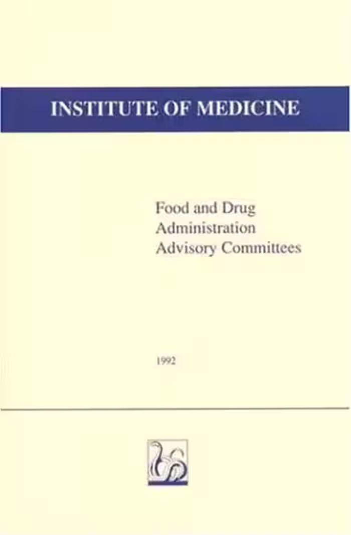 خرید و دانلود نسخه کامل کتاب Food and Drug Administration Advisory Committees