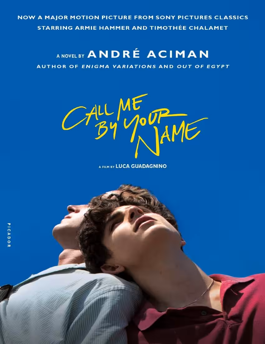 Call Me By Your Name – André Aciman مرا با نامت صدا بزن نسخه انگلیسی