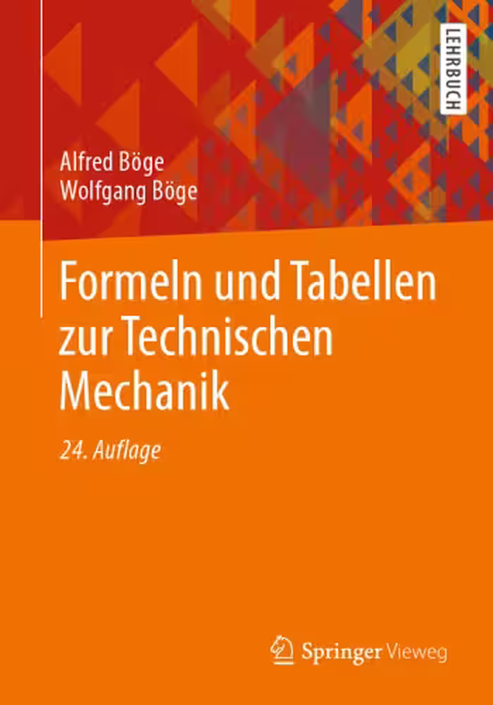 خرید و دانلود نسخه کامل کتاب Formeln und Tabellen zur Technischen Mechanik