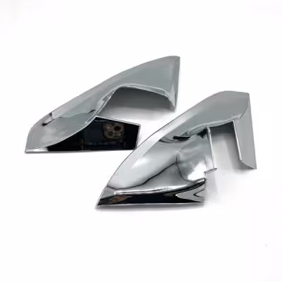 قاب لچکی آینه پراید طرح استیل 2 عددی کد G11