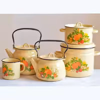 ست لعابی سبزیجات کد 3