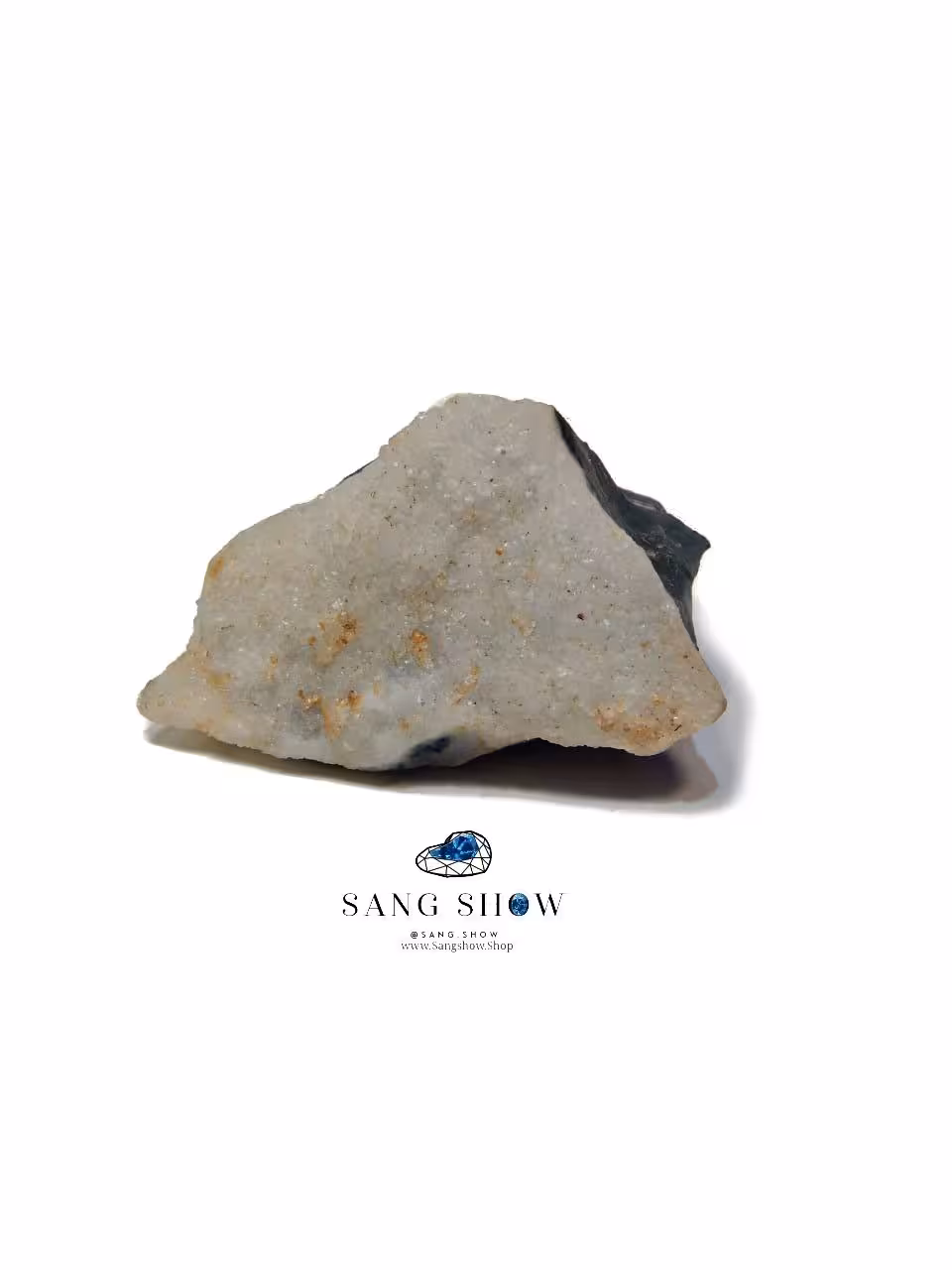 سنگ خون با رو رشدی کریستال کوارتز زیبا نمونه استثنایی و اصل و معدنی S1367