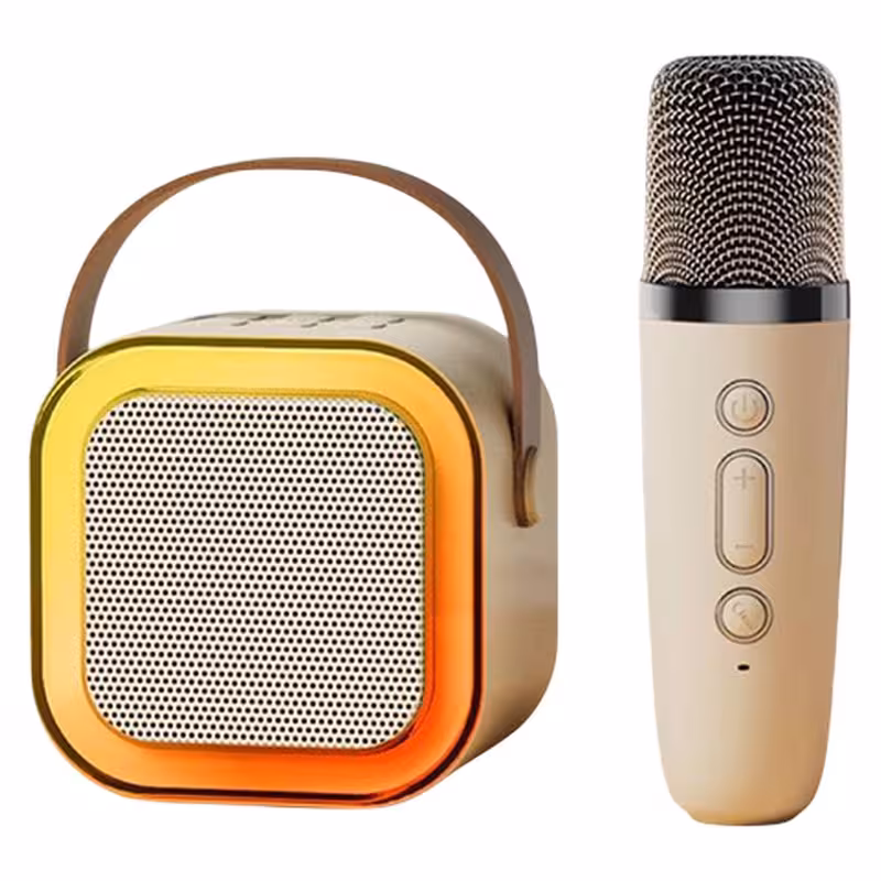 اسپیکر بلوتوثی قابل حمل مدل KARAOKE به همراه میکروفن | کالا مکس