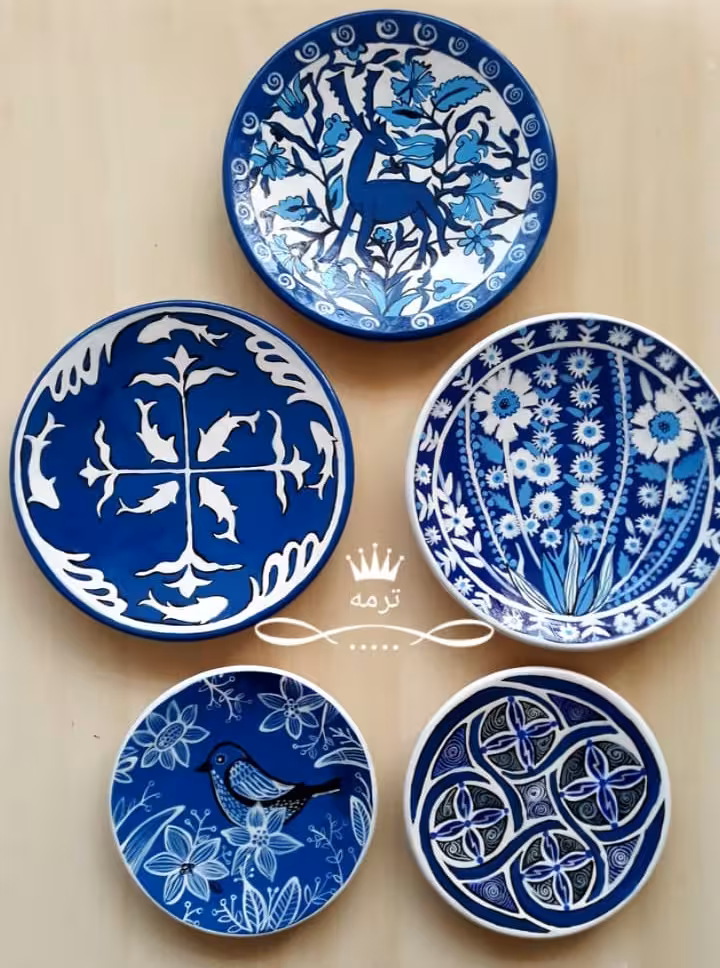مجموعه دیوارکوب سفالی زمستان کد 10586