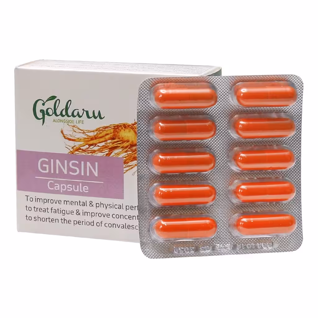 کپسول جین‌سین گل دارو 30 عددی | Goldaru Ginsin Capsules 30pcs