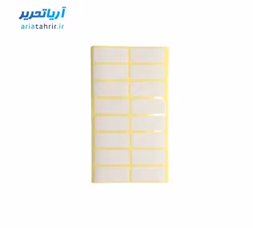 برچسب دور سفید سایز 34 × 15 میلی متر بسته 100 برگی