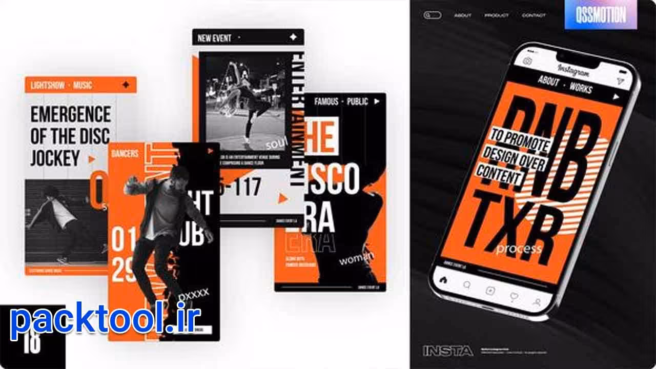 دانلود پروژه افتر افکت استوری اینستاگرام Urban Instagram Stories - پک تول