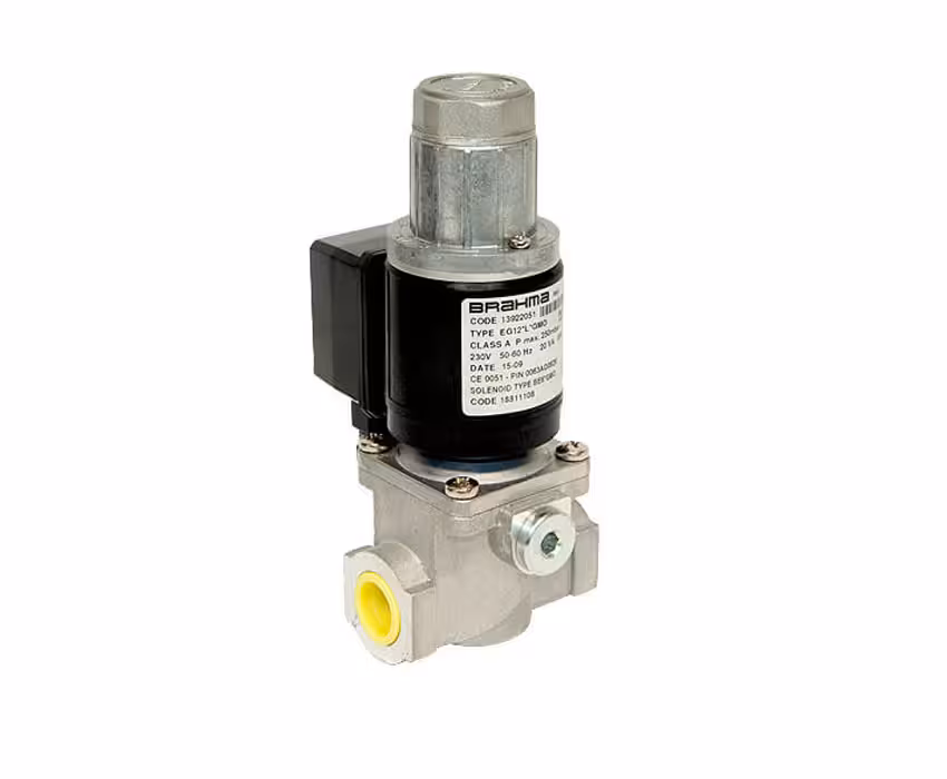 شیر برقی گاز دو مرحله ای 1/2 اینچ برهما مدل EG12*L