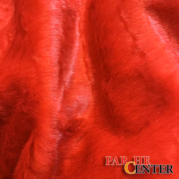 پارچه ته طاقه خز قرمز متراژ 30 سانتی متر