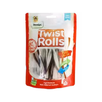 تشویقی سگ مدل twist rolls طعم گوشت برند Dentalight دنتالایت 100 گرمی