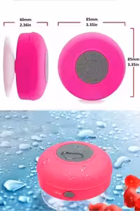 مینی اسپیکر بلوتوثی بی‌سیم و ضد آب مخصوص حمام - 12298