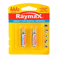 باتری قلم 2 عددی کارتی Alkaline Extra Raymax LR6