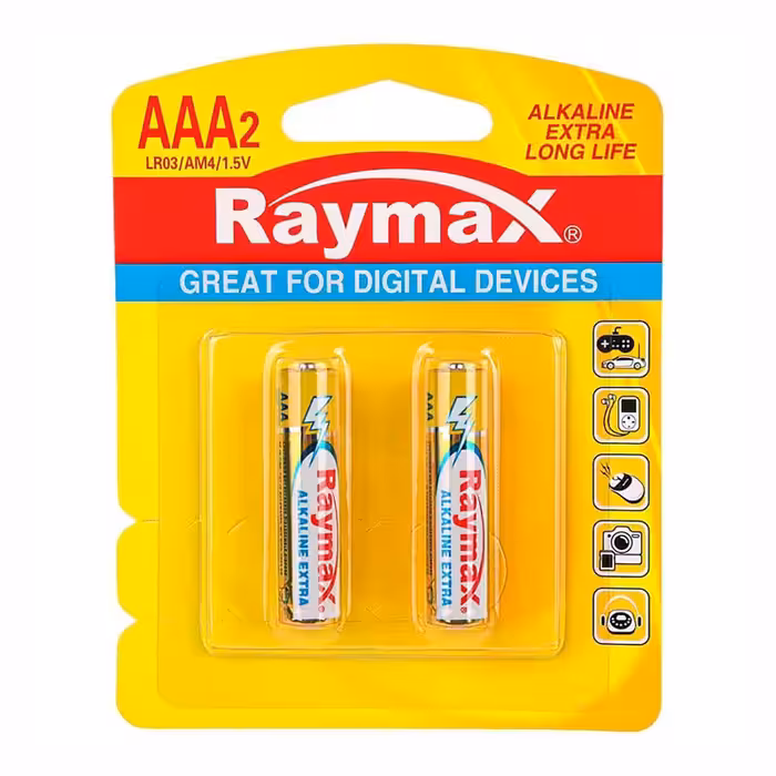 باتری قلم 2 عددی کارتی Alkaline Extra Raymax LR6