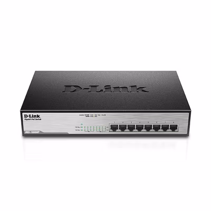 سوئیچ 8 پورت POE دی لینک DGS-1008MP