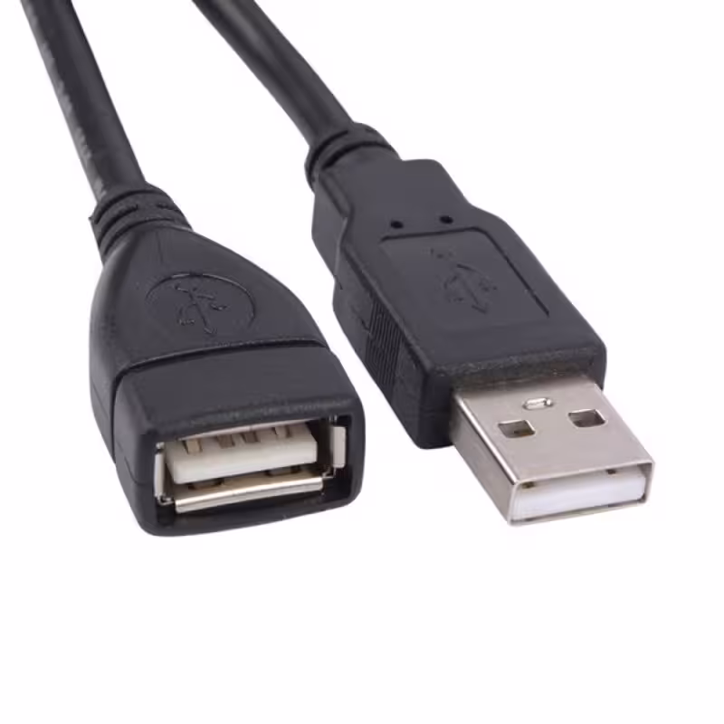 کابل افزایش طول HP USB 1.8m رنگ مشکی.نویزگیر دار
