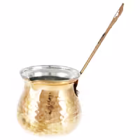 شیر جوش مسی دسته چوبی، قطر 16 سانتی متر، کد 970، مناسب انواع اجاق