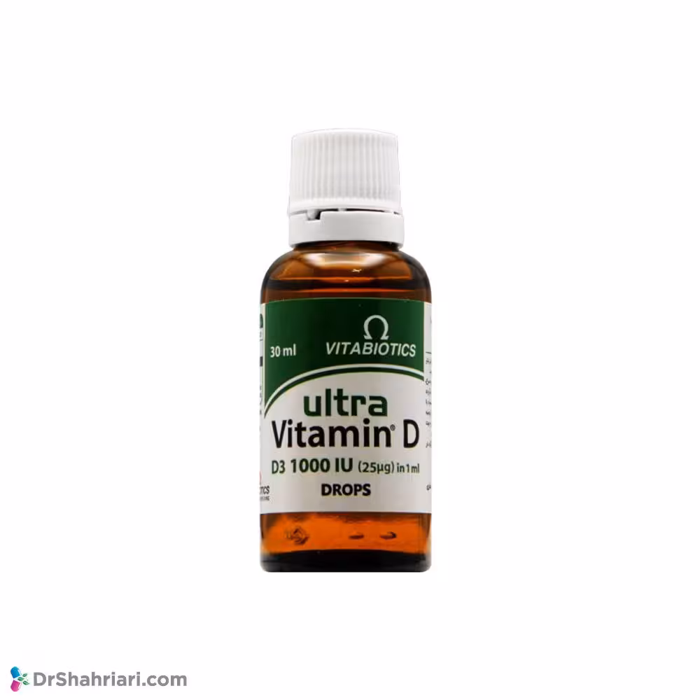 قطره خوراکی اولترا ویتامین D3 1000 واحد ویتابیوتیکس | 30 میلی لیتر