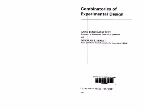 خرید و دانلود نسخه کامل کتاب Combinatorics of Experimental Design (Oxford science publications)