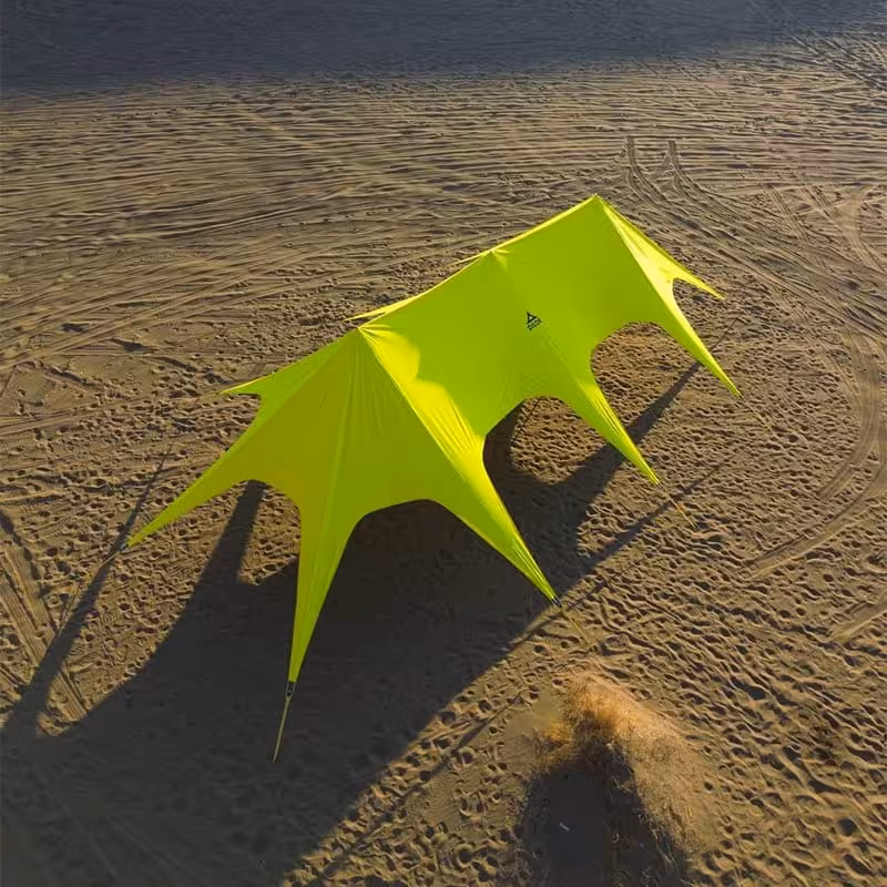 سایبان ستاره ای کمپینگ استارتنت تریپل دیلور مدل سه ستون