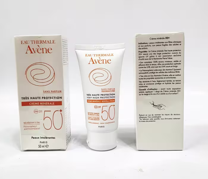 کرم ضد آفتاب رنگی اون Avene مدل CREME MINERALE حجم 50 میلی لیتر