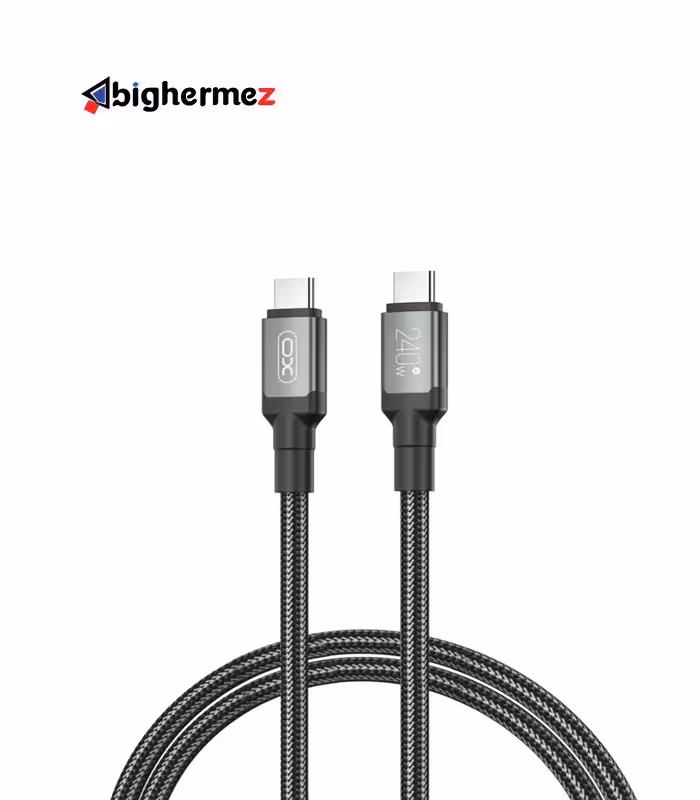 کابل شارژ دوسر TYPE-C ایکس او مدل  NB-Q264A 240W به طول 1 متر