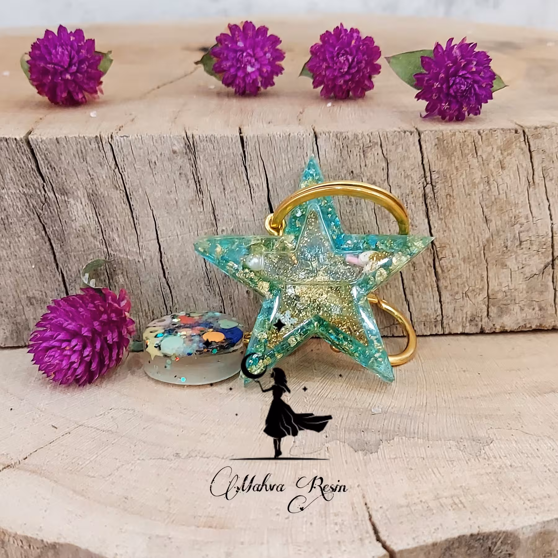 جاسوئیچی آکواریومی رزینی طرح ستاره 