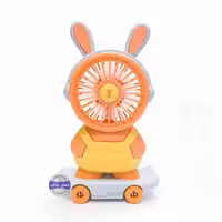 مینی فن خرگوش اسکیتی تراش دار چراغی شارژی
