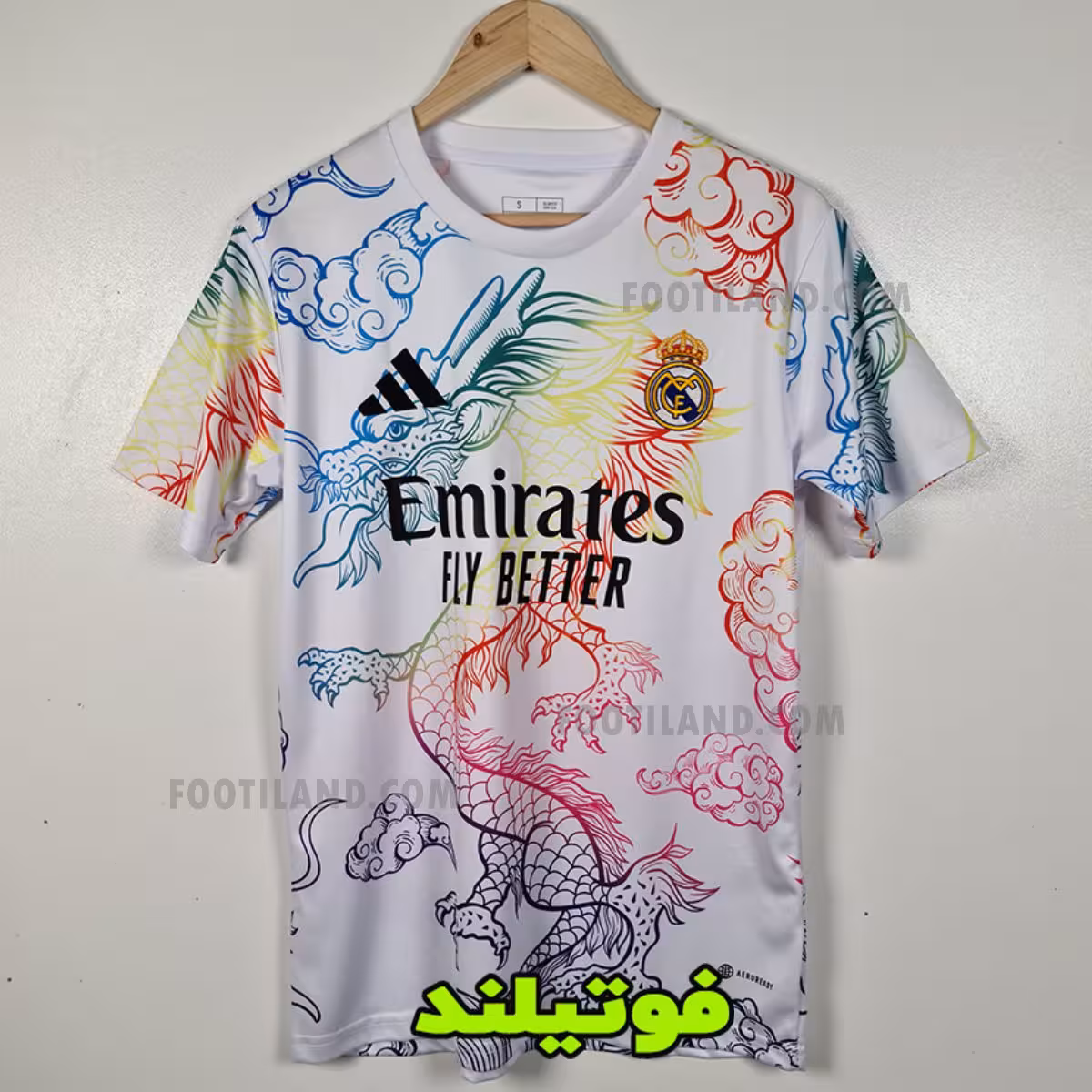 لباس سفید رئال مادرید اژدها 2025