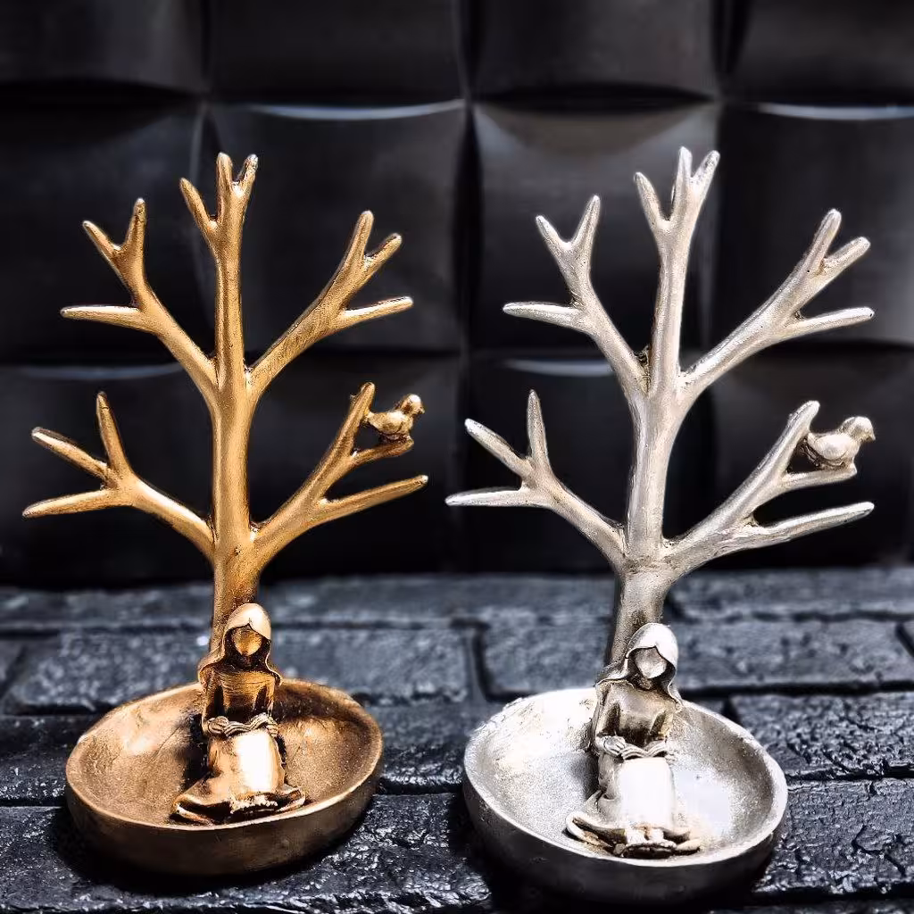 مجسمه جا جواهری مدل کتاب خوان