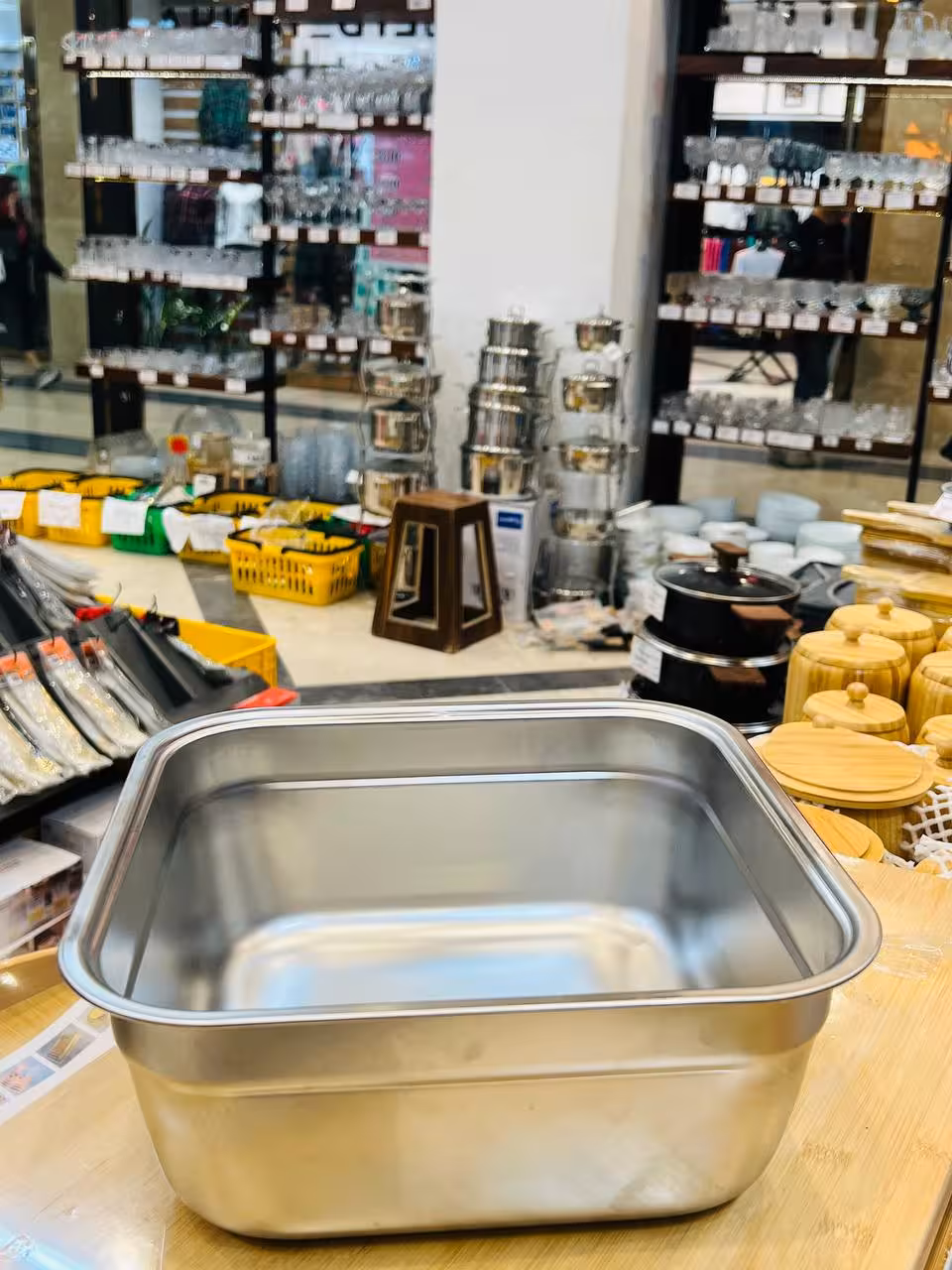 لگن مربع استیل نگیر وارداتی 5064-30
