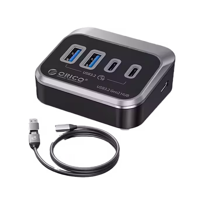 هاب 4 پورت USB3.2 اوریکو مدل ORICO-M32A2C-G2-05-BK-BP